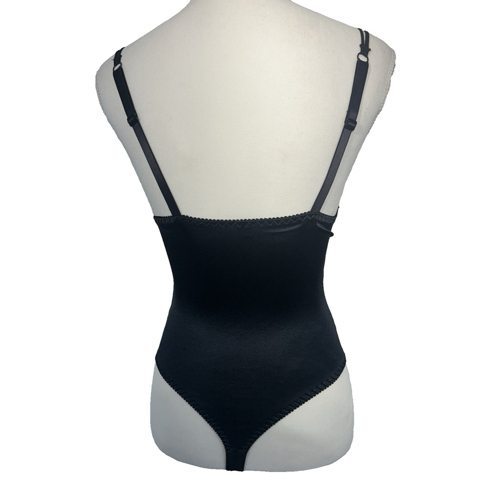 Vintage Victoria's Secret Gold Label Black Lace Bodysuit REN Fare Size 34D - Picture 6 of 8